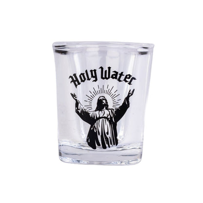 Holy Water Shot Glass
DESCRIPTION
Bold “Holy Water” design with saintly silhouette artwork
Holds 65mL – more than enough for a miraculous pour
Perfect mix of humor and style – great for party convo starters
Fun gift for birthdays, housewarmings, or cheeky collectors

Raise your glass and your spirits! The Holy Water Shot Glass serves up a dose of humor with every sip. 1st Stop, Marshall's Health Shop, Gift Shop!