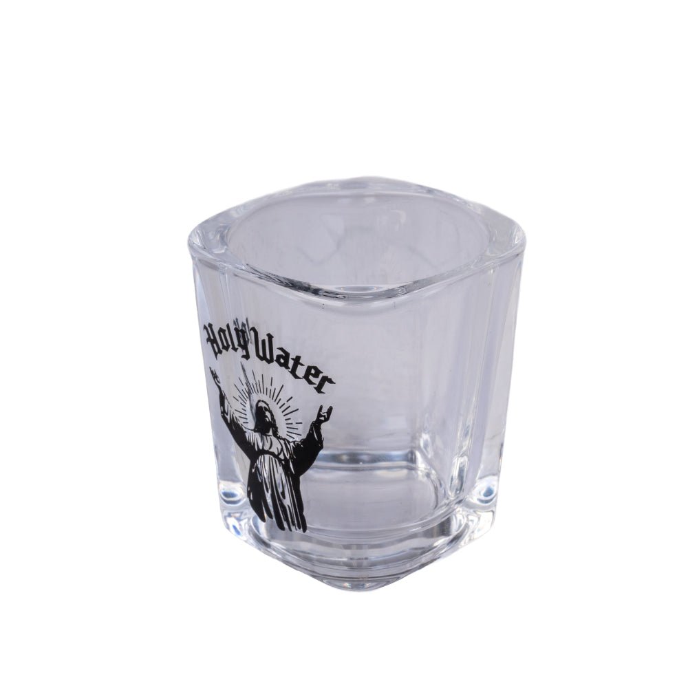Holy Water Shot Glass
DESCRIPTION
Bold “Holy Water” design with saintly silhouette artwork
Holds 65mL – more than enough for a miraculous pour
Perfect mix of humor and style – great for party convo starters
Fun gift for birthdays, housewarmings, or cheeky collectors

Raise your glass and your spirits! The Holy Water Shot Glass serves up a dose of humor with every sip. 1st Stop, Marshall's Health Shop, Gift Shop!