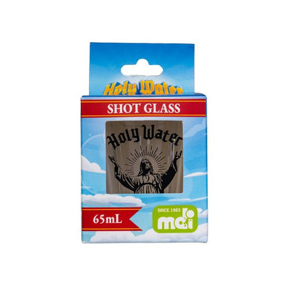 Holy Water Shot Glass
DESCRIPTION
Bold “Holy Water” design with saintly silhouette artwork
Holds 65mL – more than enough for a miraculous pour
Perfect mix of humor and style – great for party convo starters
Fun gift for birthdays, housewarmings, or cheeky collectors

Raise your glass and your spirits! The Holy Water Shot Glass serves up a dose of humor with every sip. 1st Stop, Marshall's Health Shop, Gift Shop!