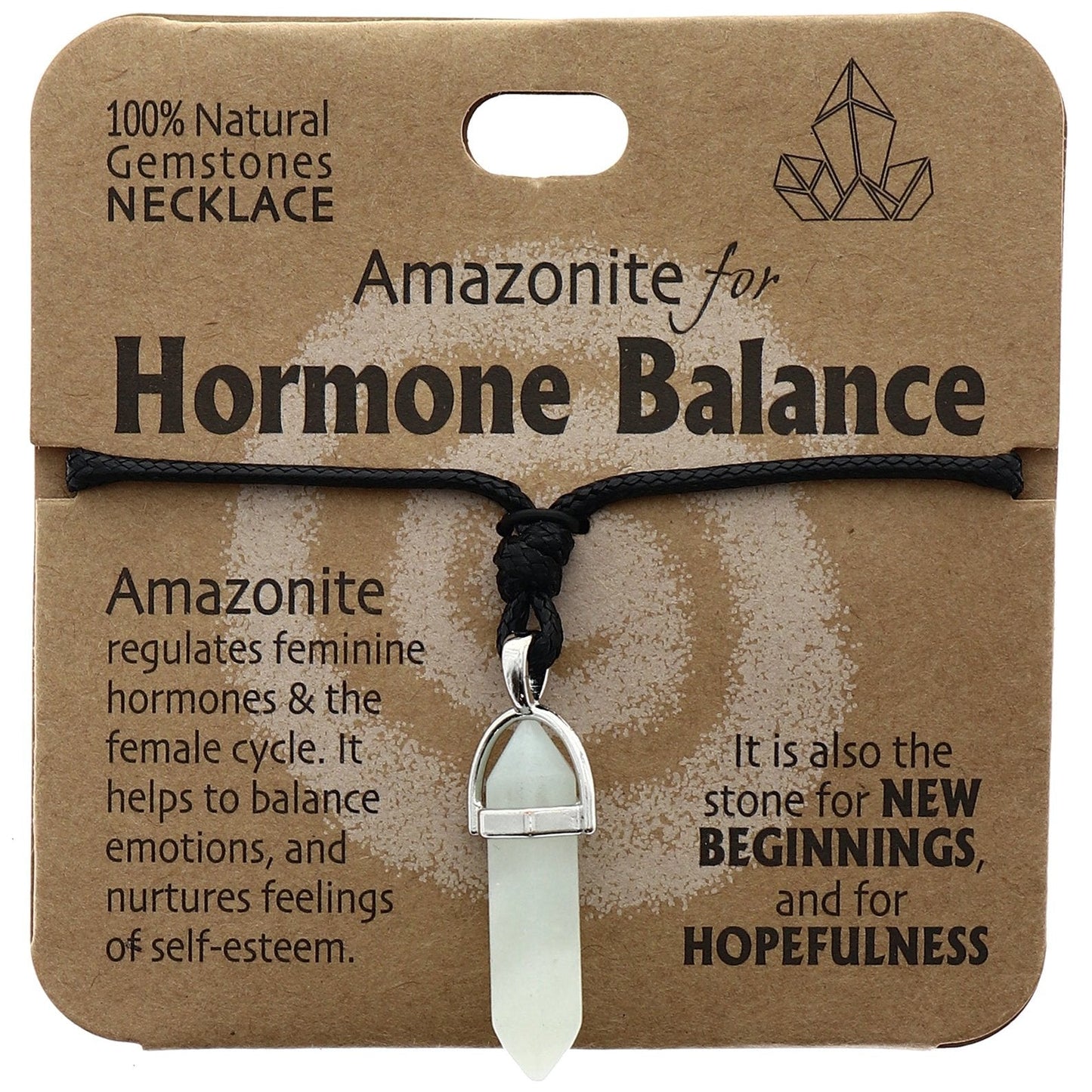 Hormone Necklace Amazonite - MarshallsHealthShop