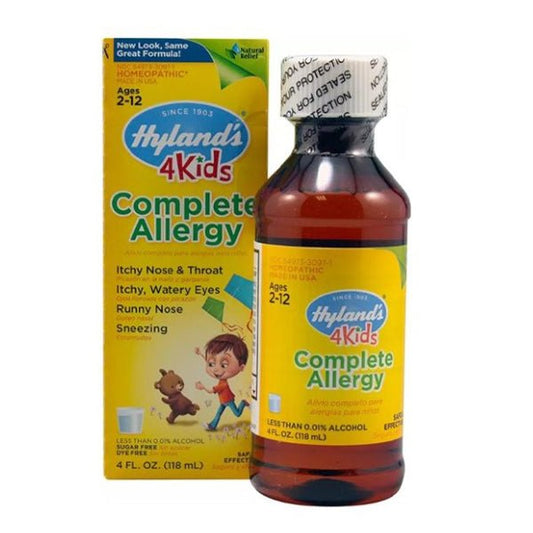 HYLANDS Complete Allergy 4 Kids 118ml - 1st Stop Marshall's Health Shop, Gift Shop! - Heath and Natural Therapy New Brighton Christchurch - Naturopath