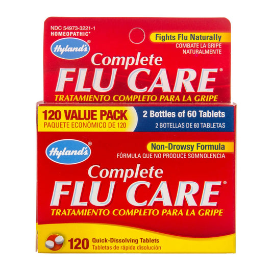 HYLANDS Complete Flu Care Valus Pack 120 tabs - 1st Stop Marshall's Health Shop, Gift Shop! - Heath and Natural Therapy New Brighton Christchurch - Naturopath