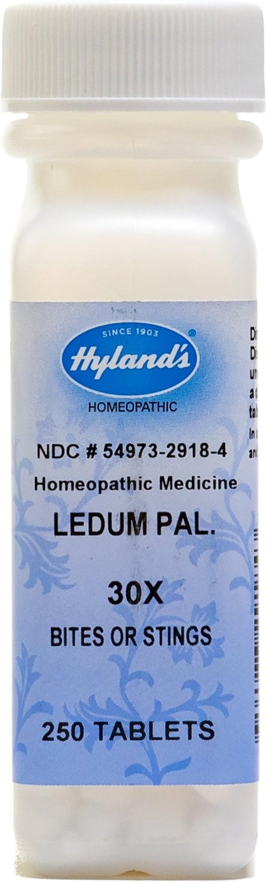HYLANDS Ledum Pal 30x 250 tabs - 1st Stop Marshall's Health Shop, Gift Shop! - Heath and Natural Therapy New Brighton Christchurch - Naturopath