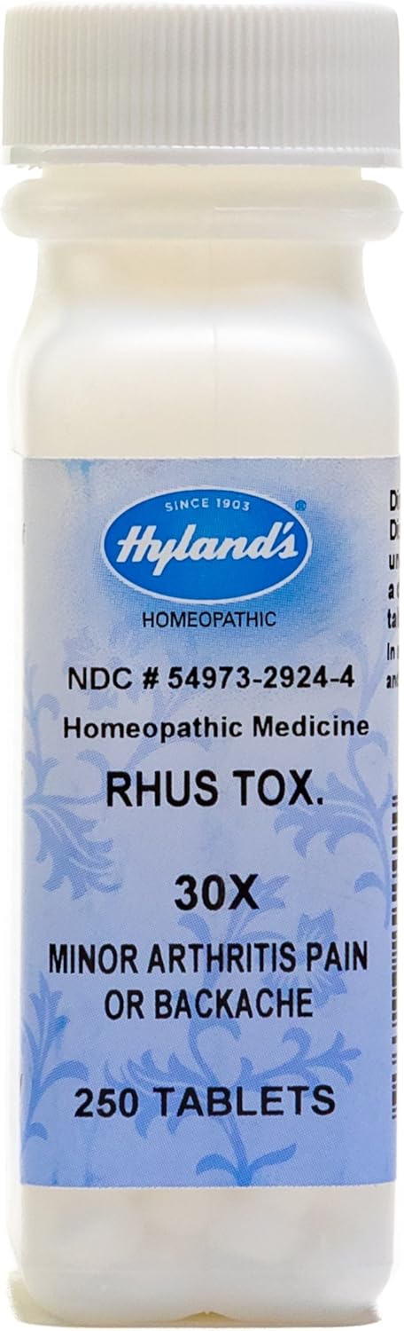 HYLANDS Rhus Tox 30x 250 tabs - 1st Stop Marshall's Health Shop, Gift Shop! - Heath and Natural Therapy New Brighton Christchurch - Naturopath