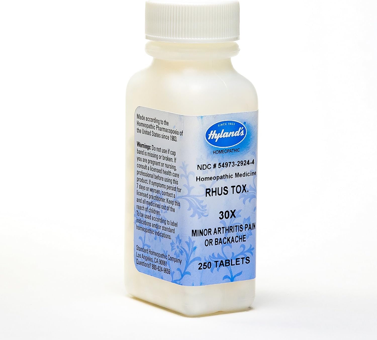 HYLANDS Rhus Tox 30x 250 tabs - 1st Stop Marshall's Health Shop, Gift Shop! - Heath and Natural Therapy New Brighton Christchurch - Naturopath