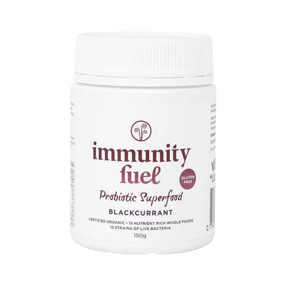 Immunity Fuel Probiotic Superfood 150g Powder Black Current
A delicious &amp; natural way to nourish your gut &amp; immune system.

Immunity Fuel Blackcurrant Blend combines our premium Certified Organic Gluten Free Probiotic Superfood with New Zealand-grownViBERi&nbsp;blackcurrant powder – a powerhouse of natural vitamin C and antioxidants.
1st Stop, Marshall's Health Shop!