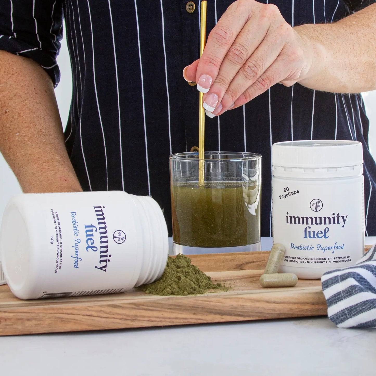Immunity Fuel Probiotic Superfood Original 60 Vege Caps

Our original formula of certified organic fermented whole foods in convenient vegan VegeCaps to support gut &amp; digestive health and overall wellbeing. 60 capsules&nbsp;
1st Stop, Marshall's Health Shop!