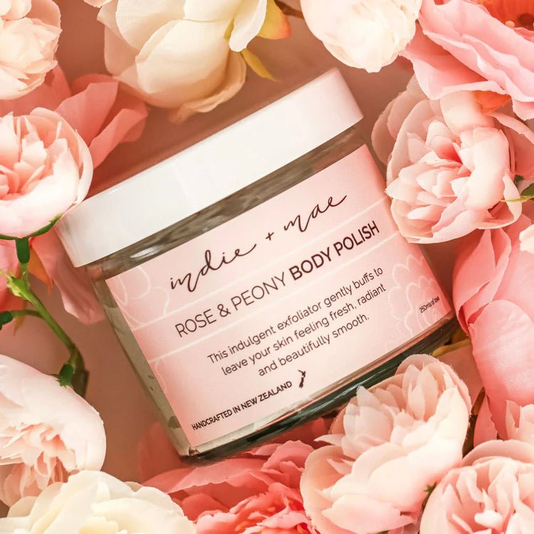 Indie + Mae | Body Polish - Rose and Peony - MarshallsHealthShop