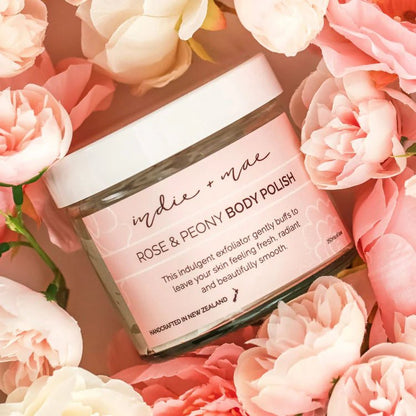 Indie + Mae | Body Polish - Rose and Peony - MarshallsHealthShop