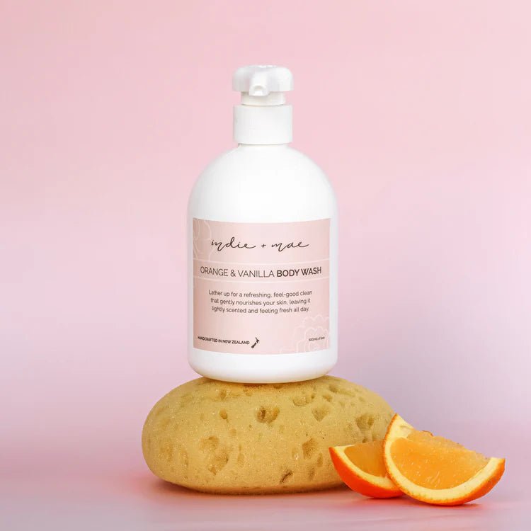 Indie + Mae | Body Wash - Orange & Vanilla - MarshallsHealthShop