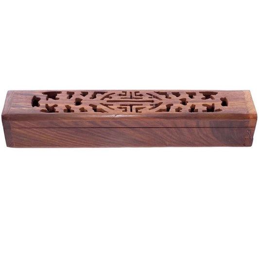 Jali Flat Box Incense Burner 12 inch - MarshallsHealthShop
