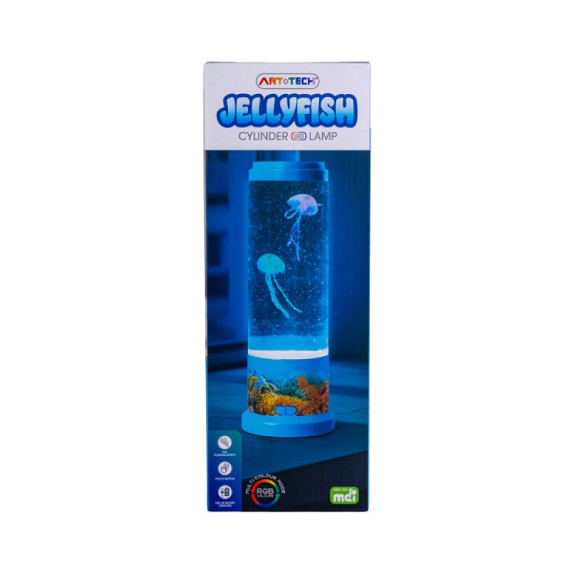 Jellyfish Cylinder LED Lamp - 1st Stop Marshall's Health Shop, Gift Shop! - Heath and Natural Therapy New Brighton Christchurch - Naturopath
