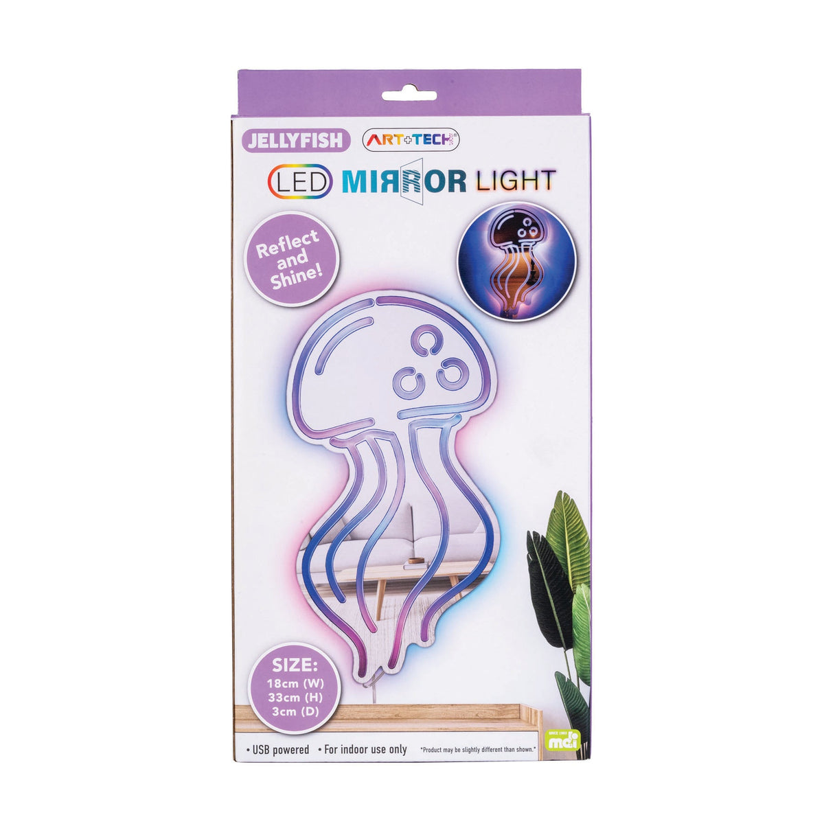 Jellyfish LED Mirror Wall Light# - 1st Stop Marshall's Health Shop, Gift Shop! - Heath and Natural Therapy New Brighton Christchurch - Naturopath#