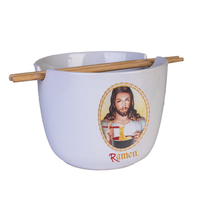 Jesus Ramen Noodle Bowl with Bamboo Chopsticks - 1st Stop Marshall's Health Shop, Gift Shop! - Heath and Natural Therapy New Brighton Christchurch - Naturopath
