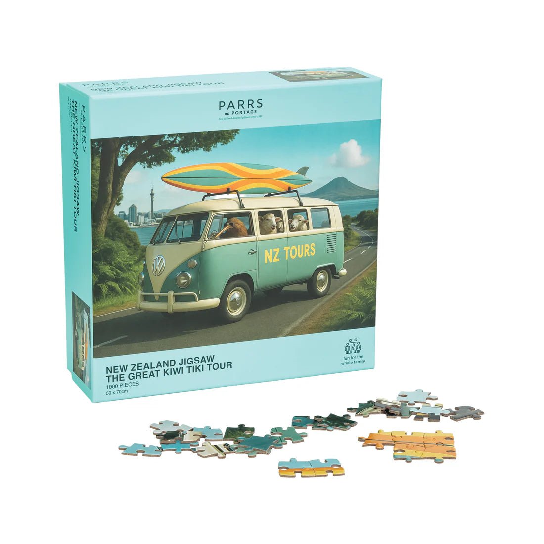 Jigsaw Puzzle The Great Kiwi Tiki Tour 1000pcs - MarshallsHealthShop