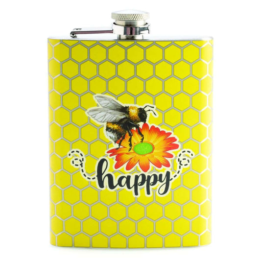 Joybee Metal Flask
Spring themed flask with a bee happy message over a bright yellow honeycomb pattern
Made from quality stainless steel
Holds 8oz/235ml of your favourite booze
9.0(L) x 2.0(W) x 13.50(H) cm
1st Stop, Marshall's Health Shop, Gift Shop!

SKU: TF-F8/BH