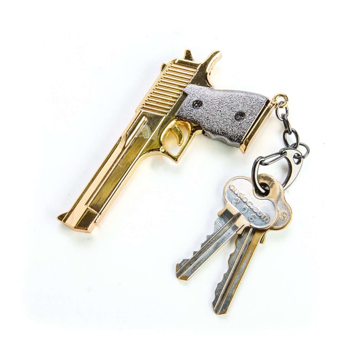 Keychain Metal Gun - 1st Stop Marshall's Health Shop, Gift Shop! - Heath and Natural Therapy New Brighton Christchurch - Naturopath