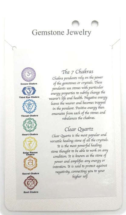 Keyring Chakra Clear Quartz - MarshallsHealthShop