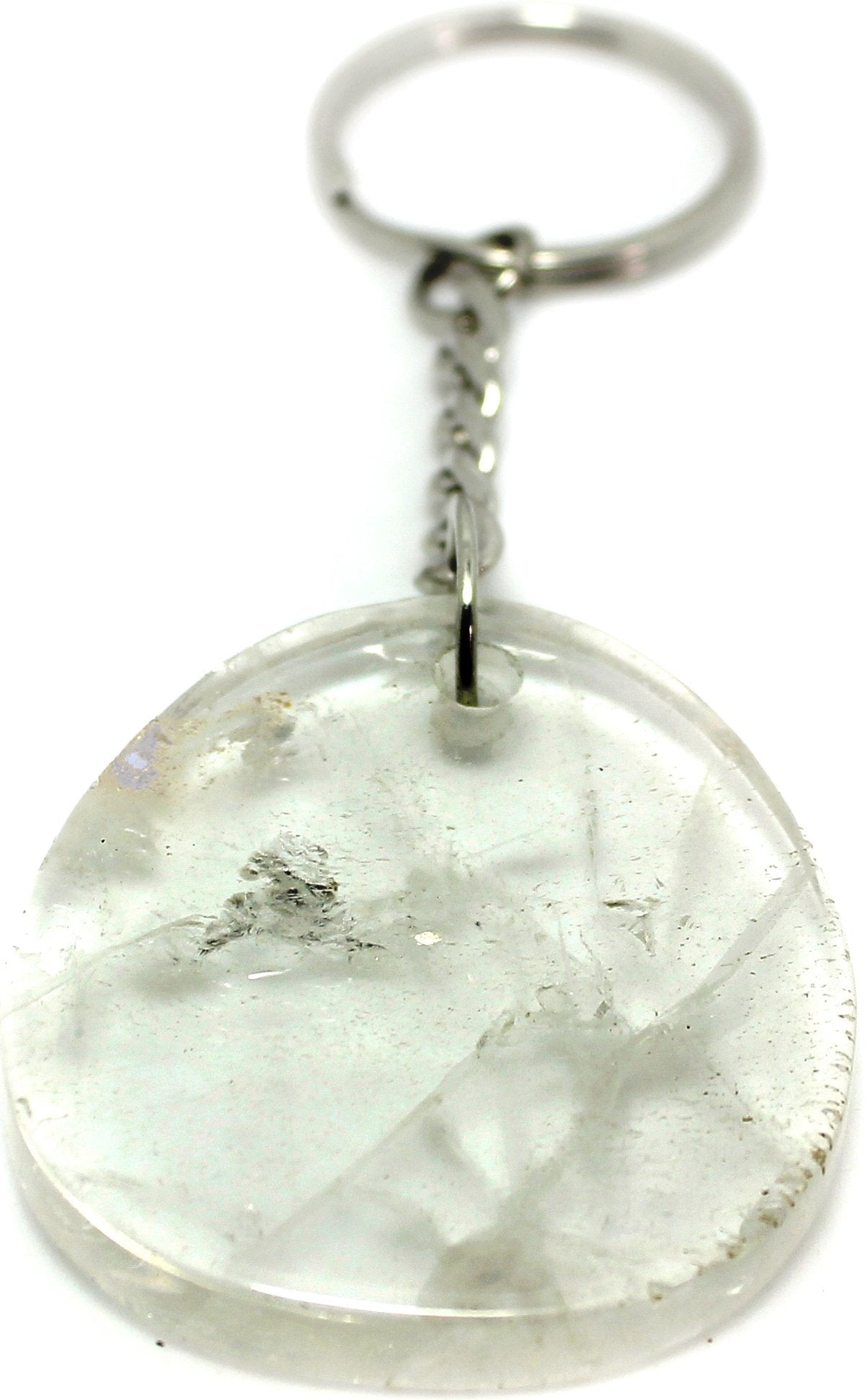 Keyring Clear Quartz - MarshallsHealthShop