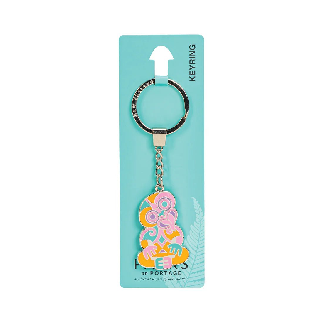 Keyring Coloured Tiki - MarshallsHealthShop