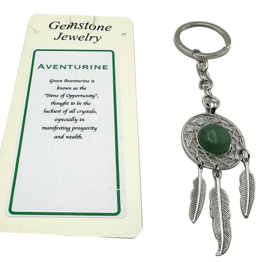 Keyring Dreamcatcher Aventurine - MarshallsHealthShop