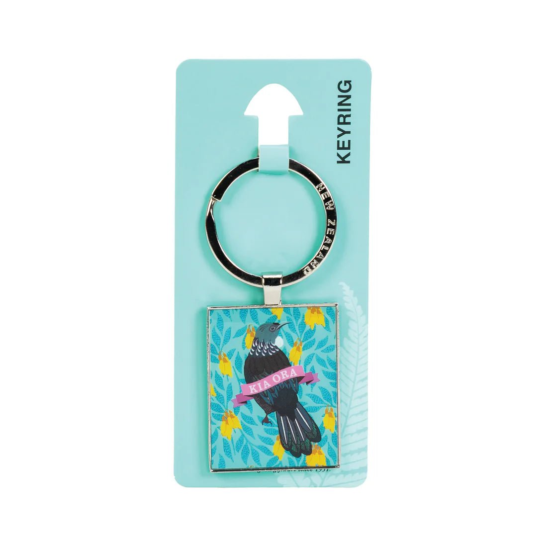 Keyring Kia Ora Florals Tui - Blue - MarshallsHealthShop