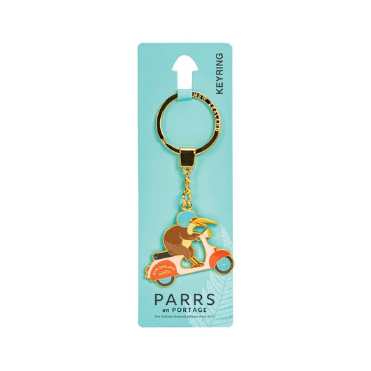 Keyring Kiwi on Moped - MarshallsHealthShop