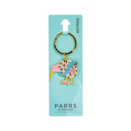 Keyring Leopard Print Kiwi - MarshallsHealthShop