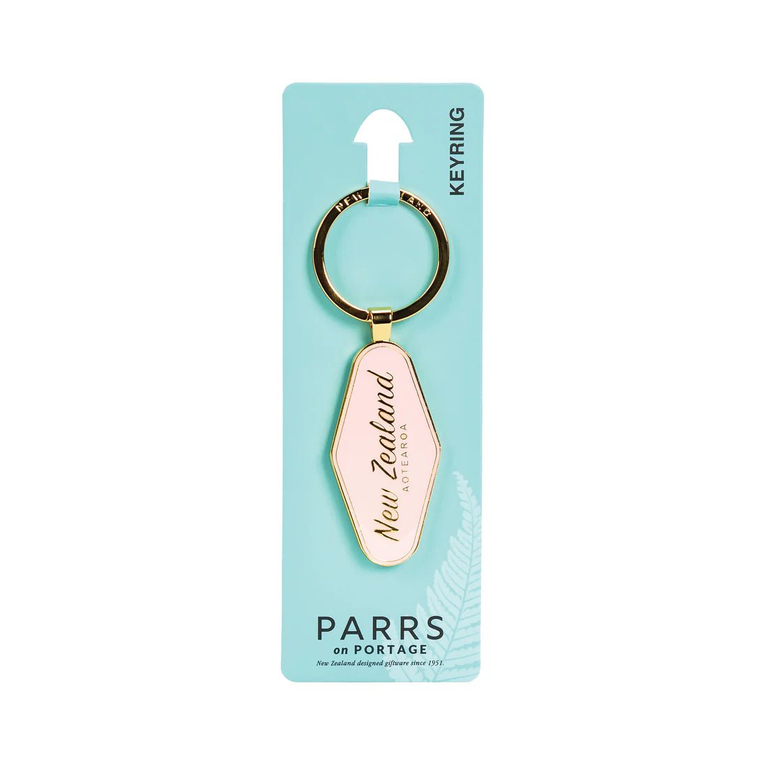 Keyring New Zealand Aotearoa - Pink - MarshallsHealthShop