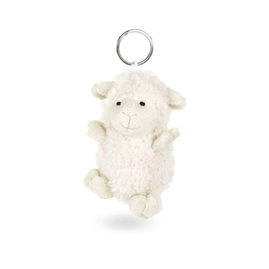 Keyring Sheep Fluffy White - MarshallsHealthShop