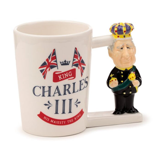 King Charles III Ceramic Shaped Handle Mug - MarshallsHealthShop