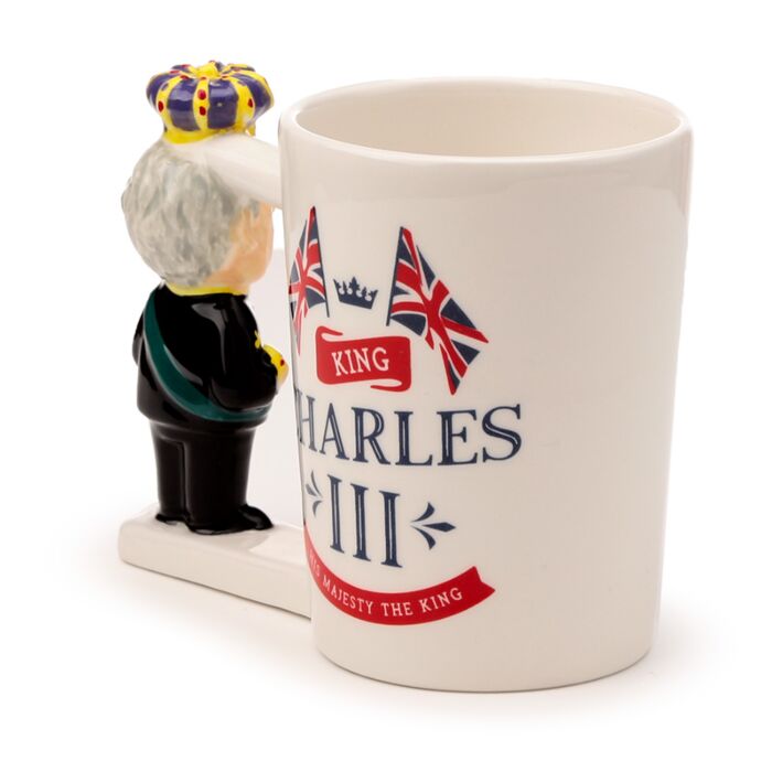 King Charles III Ceramic Shaped Handle Mug - MarshallsHealthShop