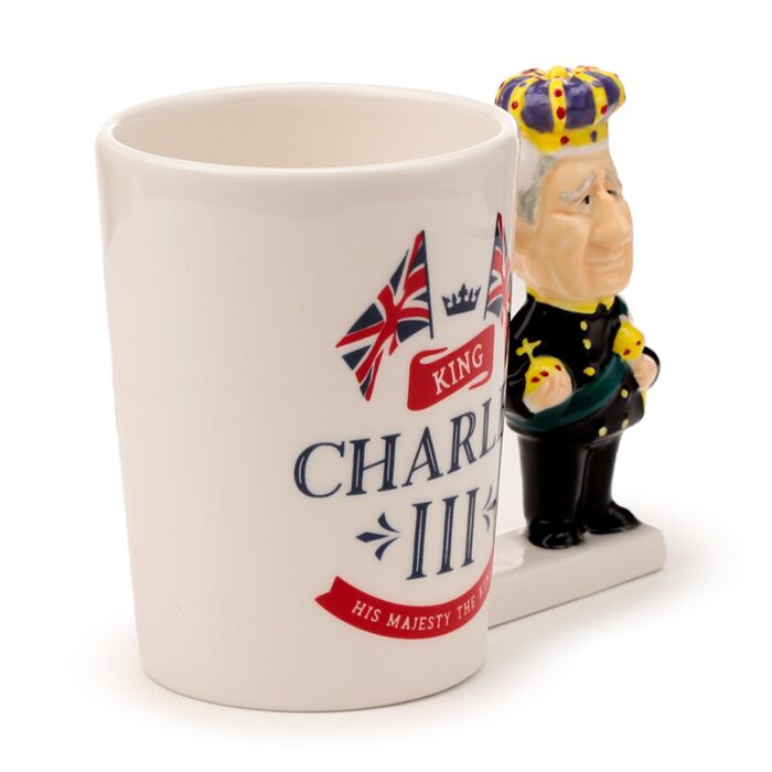 King Charles III Ceramic Shaped Handle Mug - MarshallsHealthShop
