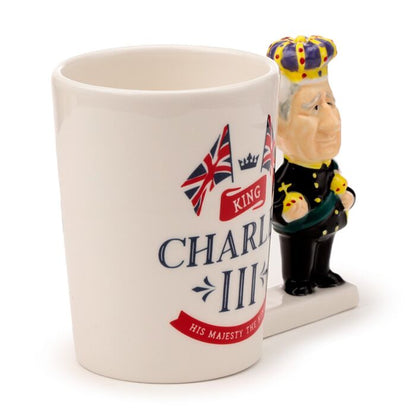 King Charles III Ceramic Shaped Handle Mug - MarshallsHealthShop