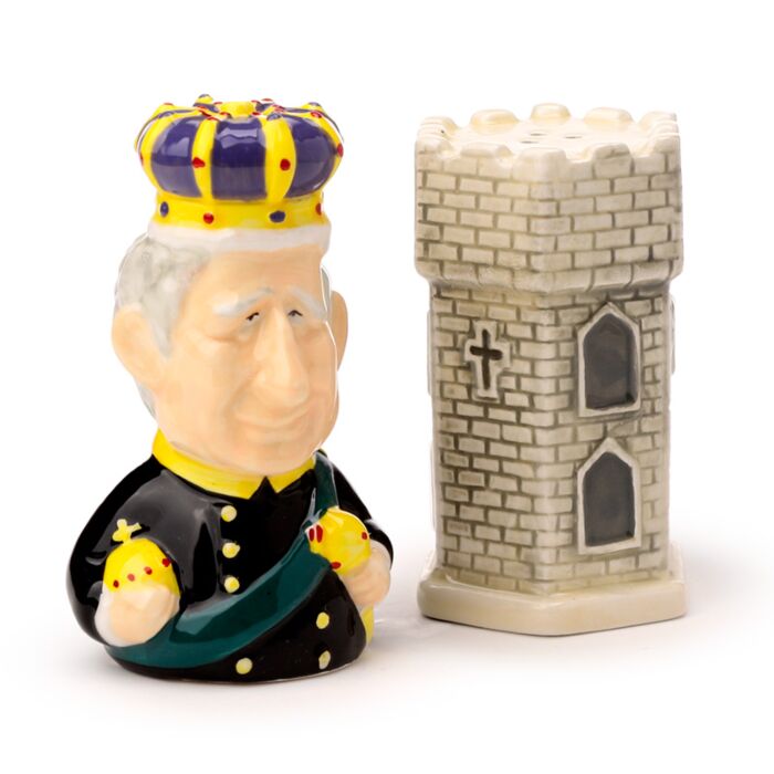 King Charles III Salt & Pepper Set - MarshallsHealthShop