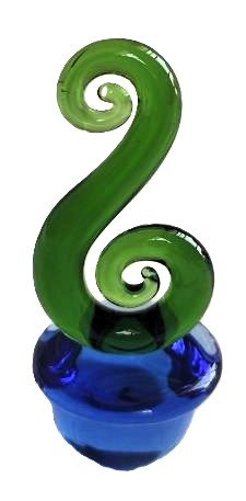 Kiwiana Glass Art Koru (GA48A)# - 1st Stop Marshall's Health Shop, Gift Shop! - Heath and Natural Therapy New Brighton Christchurch - Naturopath#