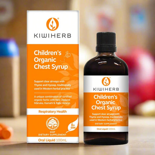 KIWIHERB Children's Organic Chest Syrup - 1st Stop Marshall's Health Shop, Gift Shop! - Heath and Natural Therapy New Brighton Christchurch - Naturopath