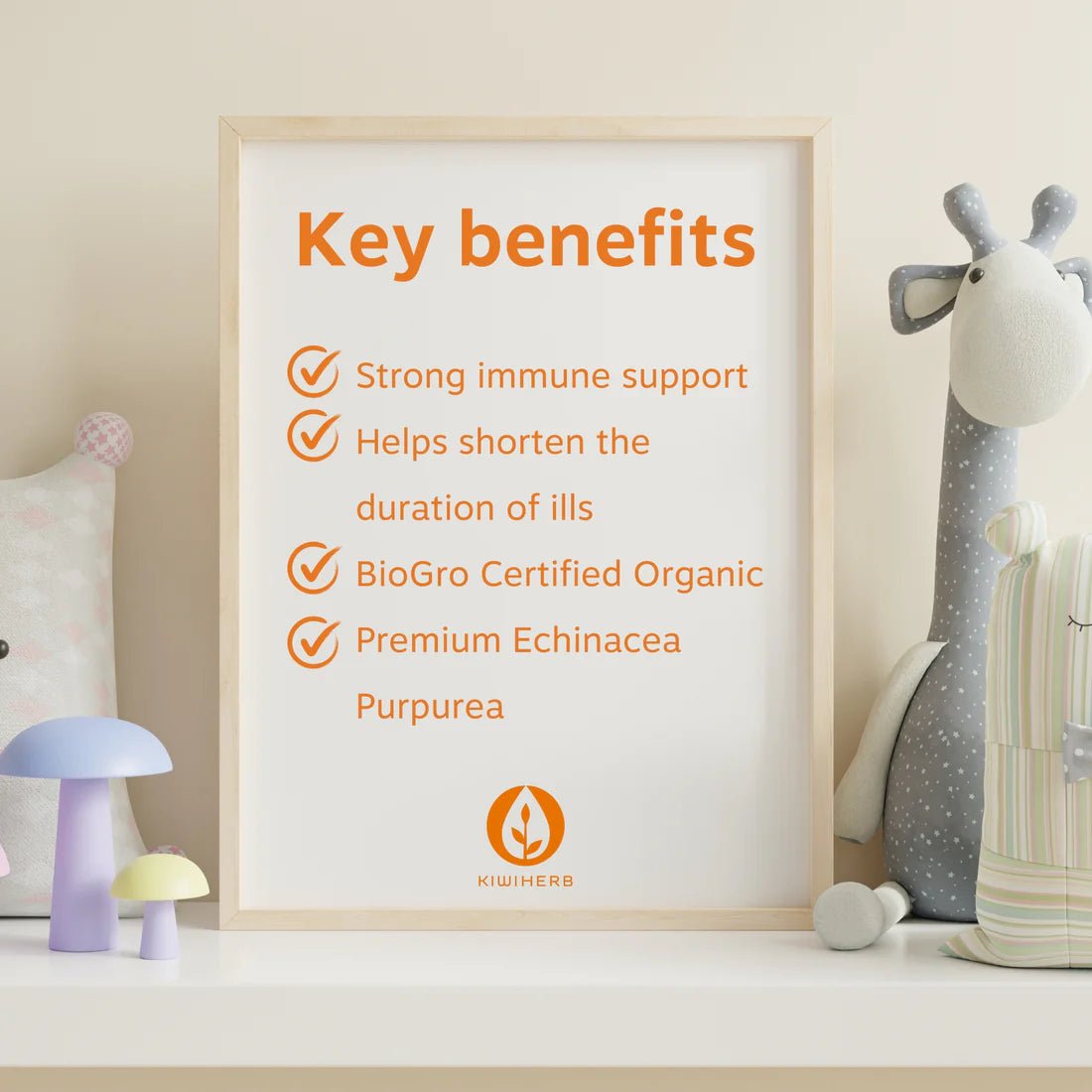 KIWIHERB Children's Organic Echinature - 1st Stop Marshall's Health Shop, Gift Shop! - Heath and Natural Therapy New Brighton Christchurch - Naturopath