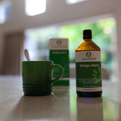 KIWIHERB Ginkgo Alert 200ml - MarshallsHealthShop