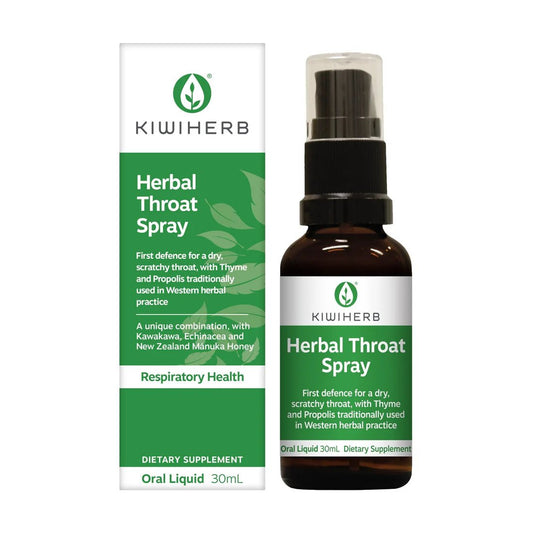 KIWIHERB Herbal Throat Spray 30ml - 1st Stop Marshall's Health Shop, Gift Shop! - Heath and Natural Therapy New Brighton Christchurch - Naturopath