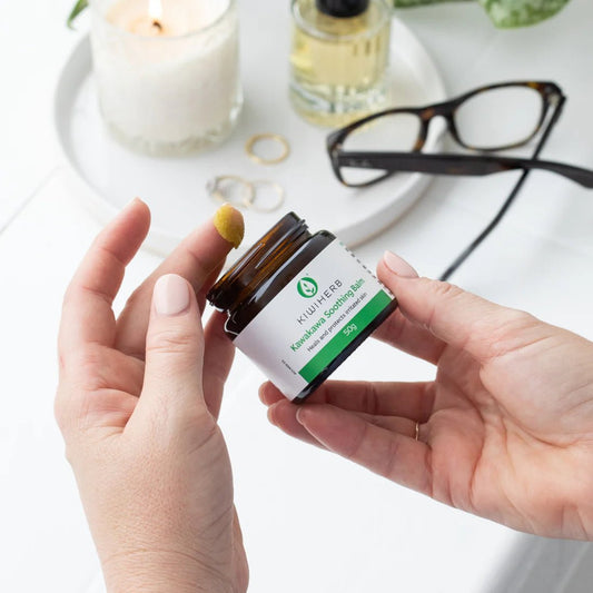 KIWIHERB Kawakawa Soothing Balm 50g - 1st Stop Marshall's Health Shop, Gift Shop! - Heath and Natural Therapy New Brighton Christchurch - Naturopath