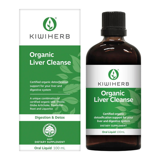 KIWIHERB Organic Liver Cleanse 100ml - 1st Stop Marshall's Health Shop, Gift Shop! - Heath and Natural Therapy New Brighton Christchurch - Naturopath
