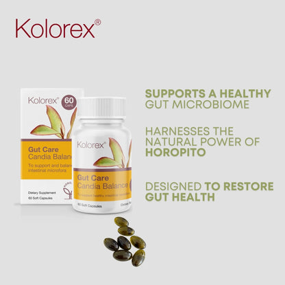 Kolorex Gut Care Candia Balance - 1st Stop Marshall's Health Shop, Gift Shop! - Heath and Natural Therapy New Brighton Christchurch - Naturopath