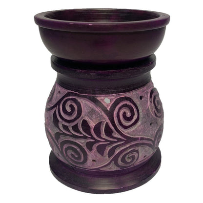 Koru Soapstone Oil Burner Purple - MarshallsHealthShop