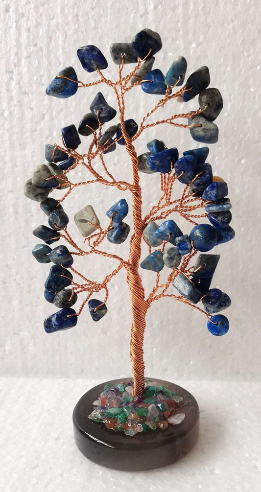 Lapis Lazuli Tree Agate Base - MarshallsHealthShop
