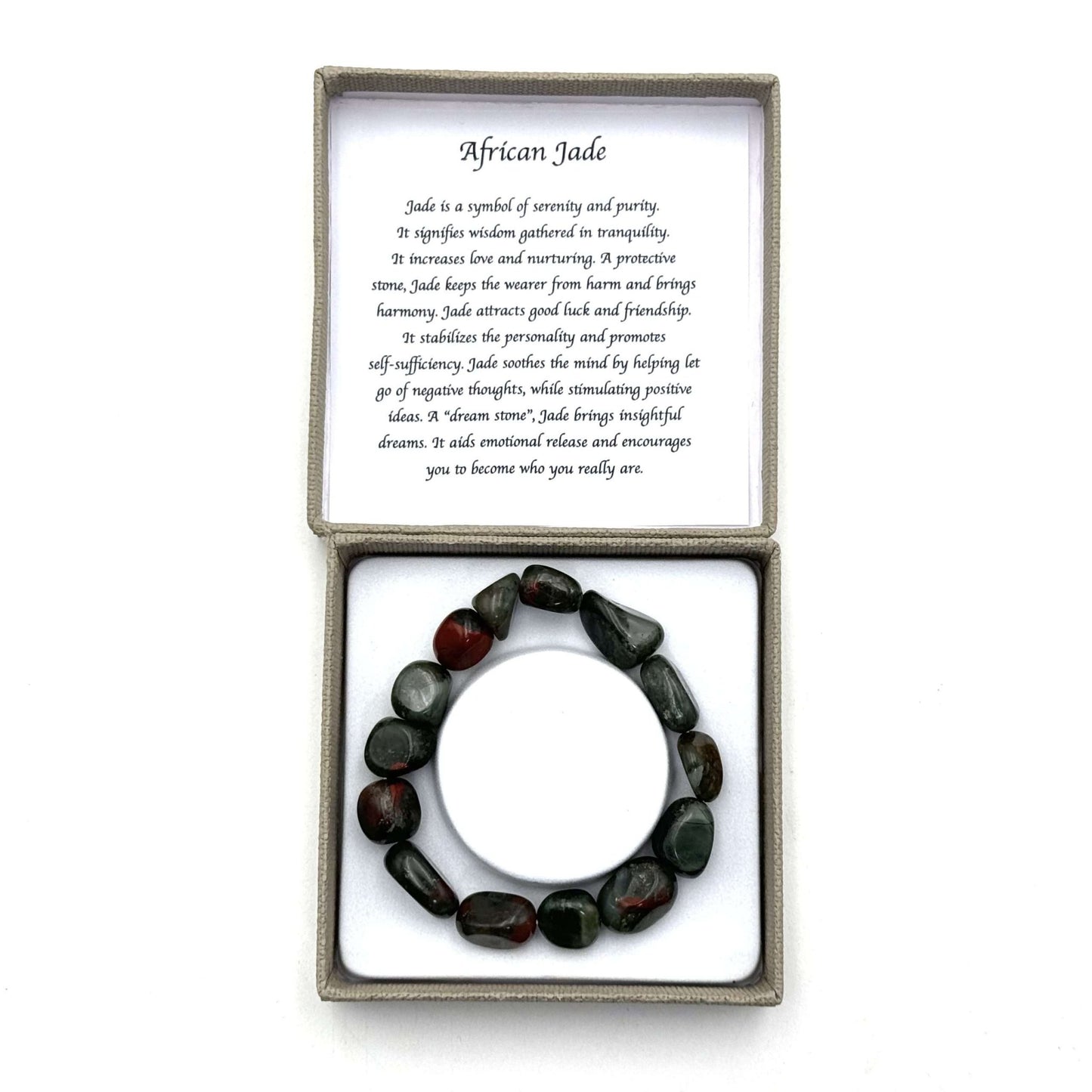 Large Beaded Bracelet African Jade - MarshallsHealthShop