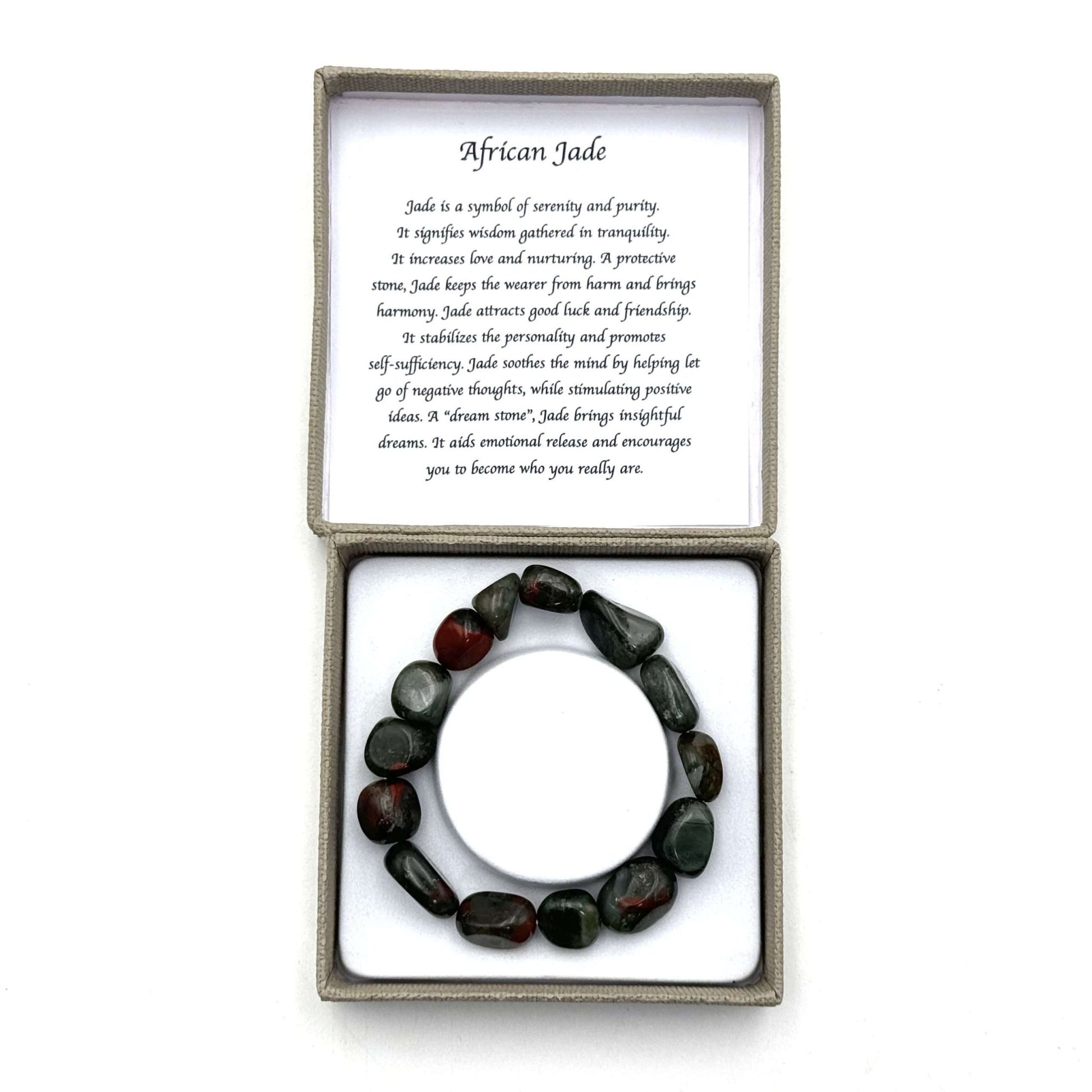 Large Beaded Bracelet African Jade - MarshallsHealthShop