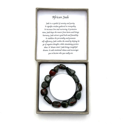 Large Beaded Bracelet African Jade - MarshallsHealthShop