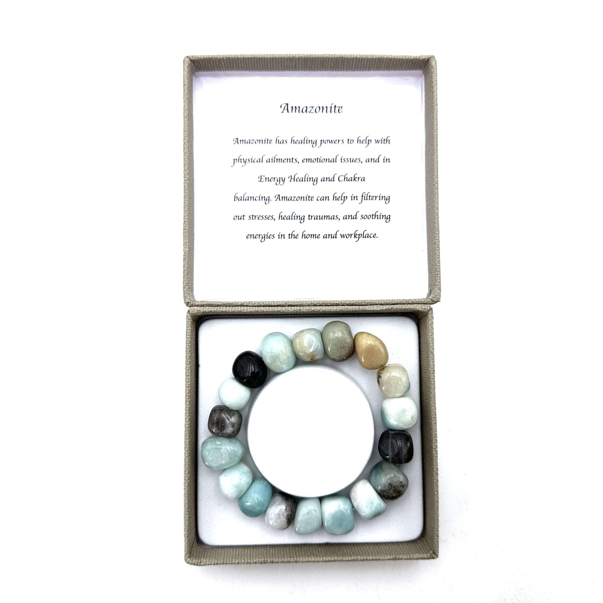 Large Beaded Bracelet Amazonite - MarshallsHealthShop