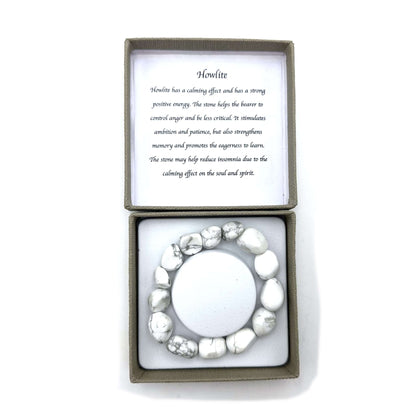 Large Beaded Bracelet American Howlite - MarshallsHealthShop